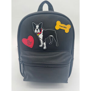 Marc Tetro Boston Terrier Black Mini Backpack Small